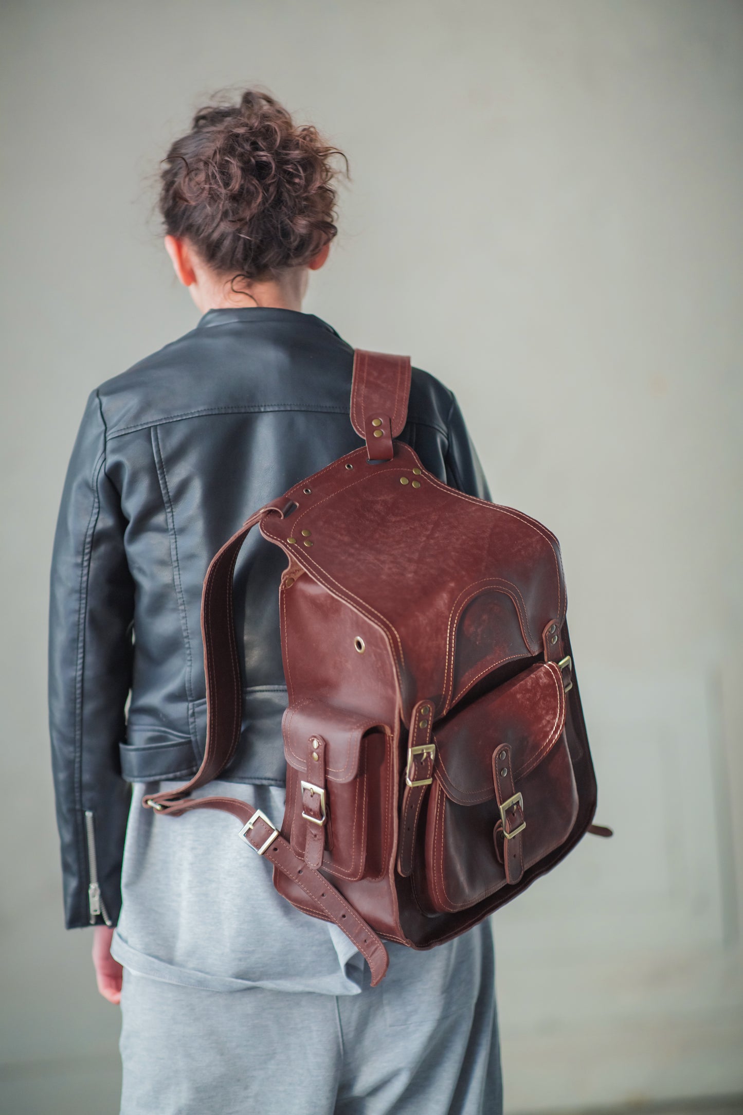 Handgefertigter Leder-Rucksack: langlebig und zuverlässig.