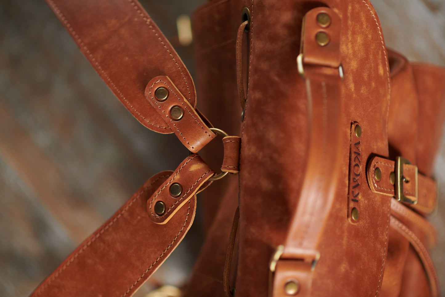 Leder-Rucksack: handgefertigt und langlebig.
