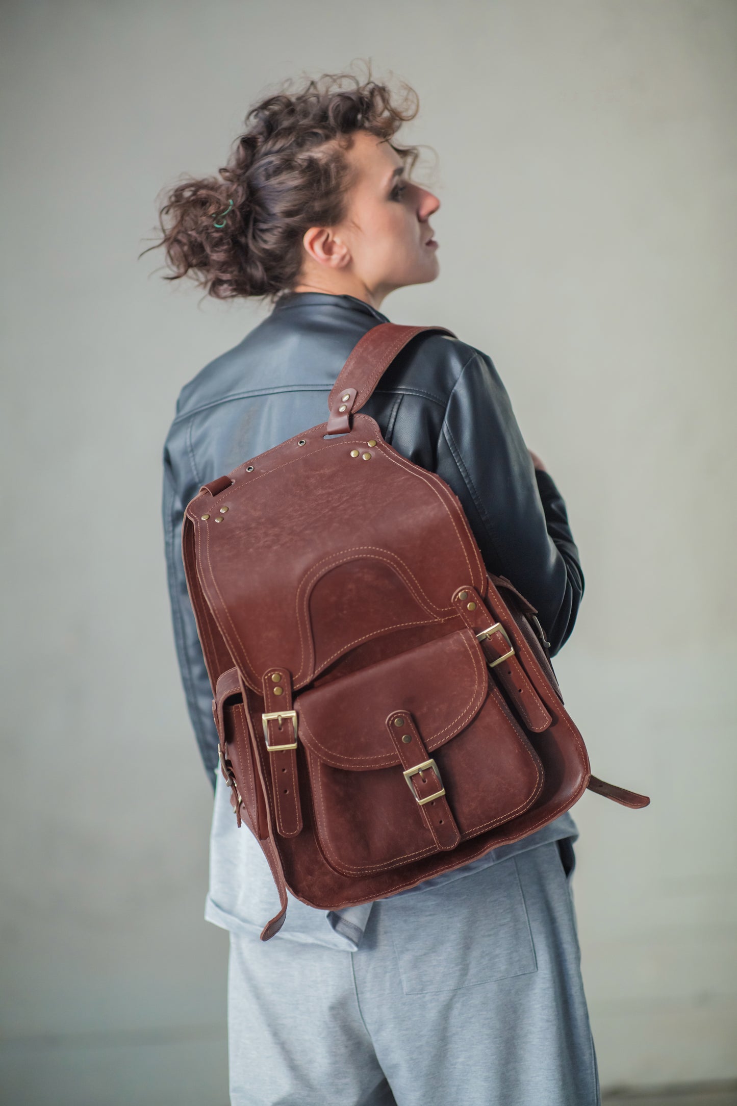Handgefertigter Leder-Rucksack: langlebig und zuverlässig.