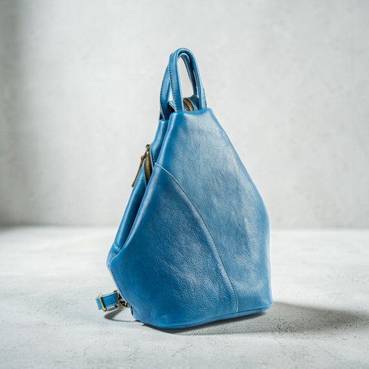 Anti-Diebstahl Lederrucksack Damen mit verstecktem Reißverschluss handgemacht