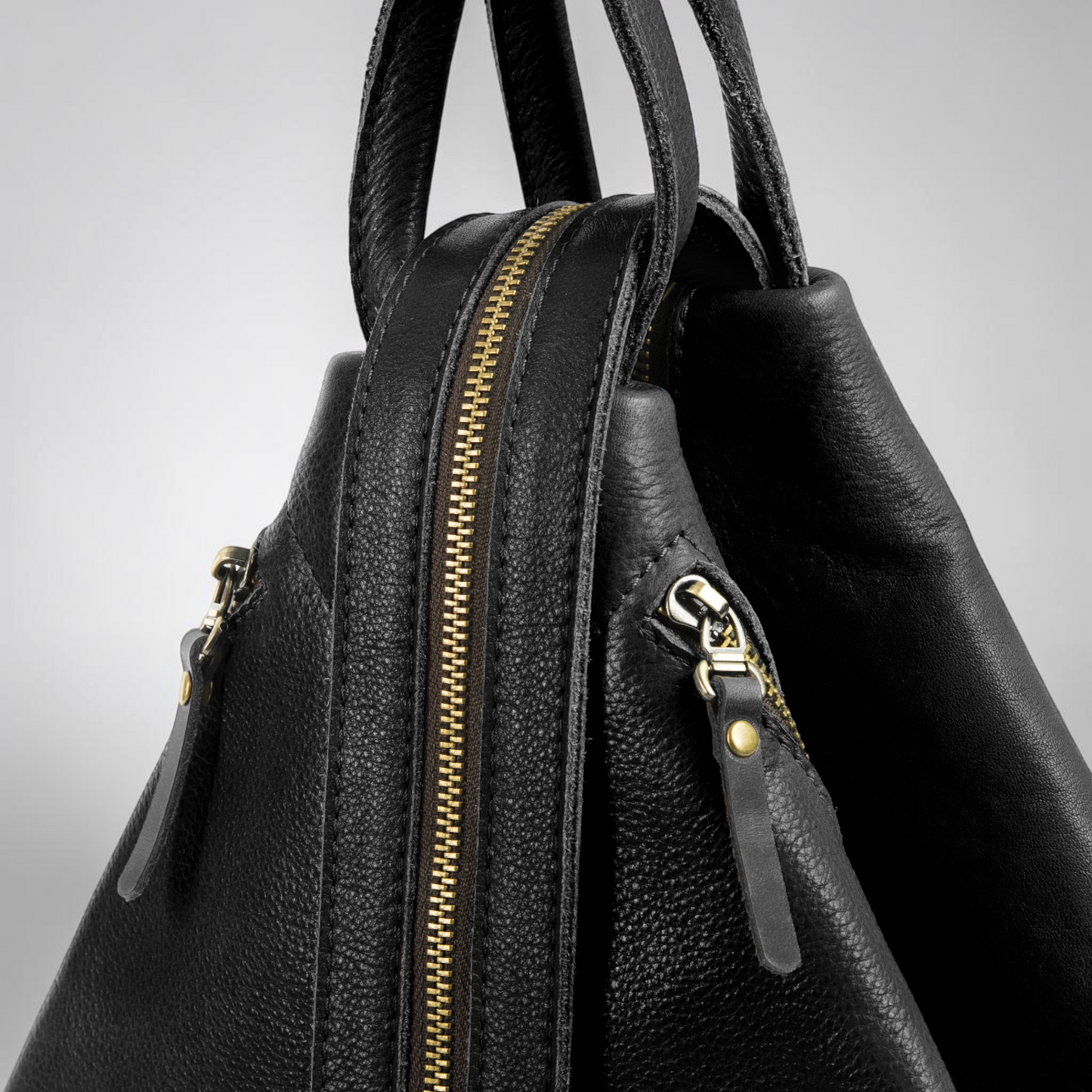 Anti-Diebstahl Lederrucksack Damen mit verstecktem Reißverschluss handgemacht