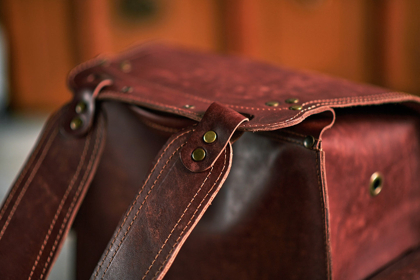 Handgefertigter Leder-Rucksack: langlebig und zuverlässig.